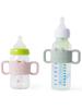 1 Stück Silikon-Babyflaschengriffe, Niedlicher Kaninchen-Schmaler Strohhalm-Flaschenhalter, Leicht zu Greifender Babyflaschenhalter