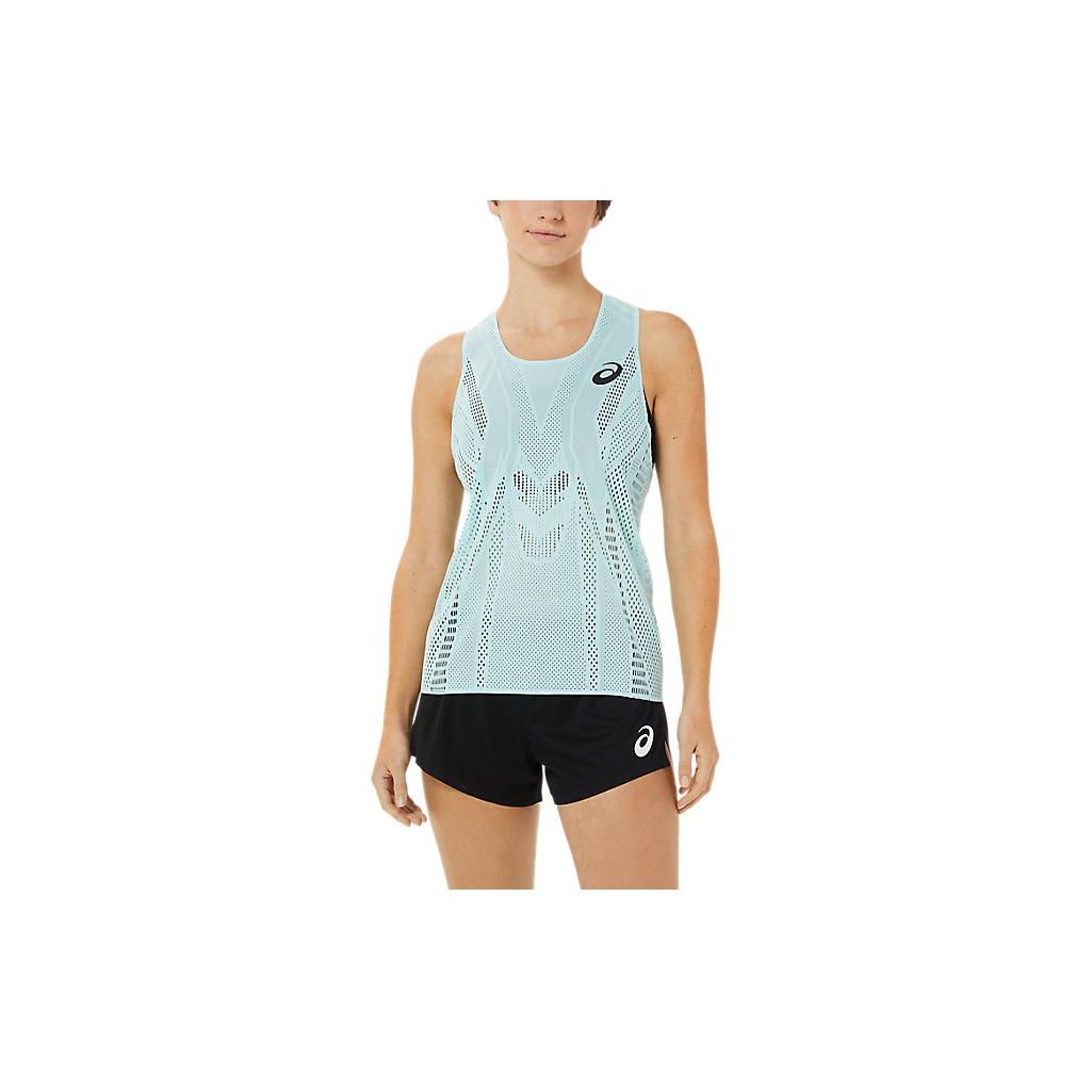 Asics Actibreeze Singlet Logo Loose Sleeveless Top Women tops Light-Blue 2092A329-405 L