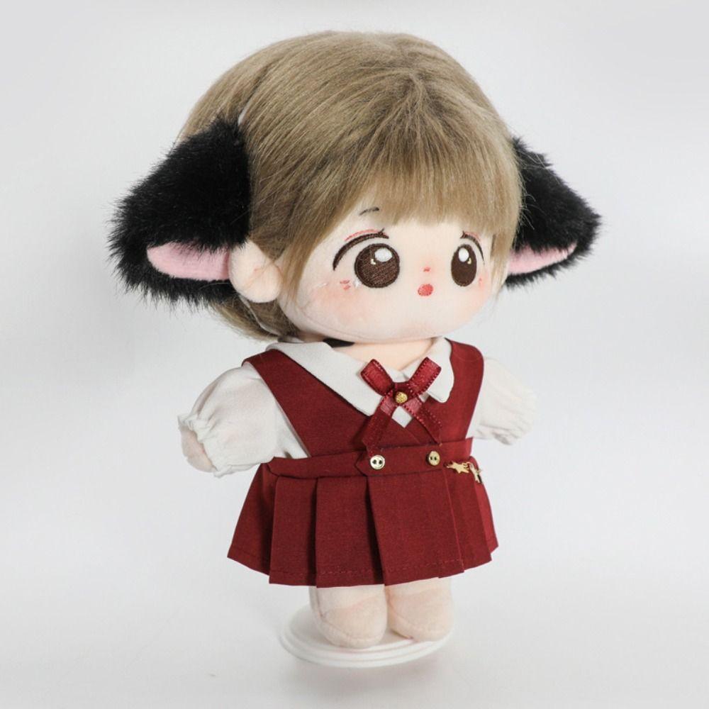 Cute Plush Headband Emulational Doll Headwear 2025 Cat Ear Headband  for 20CM Cotton Doll