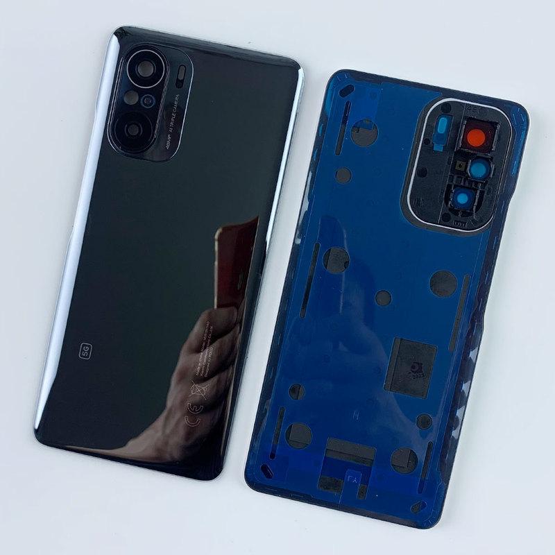 For Xiaomi Poco F3 5G Glass Back Battery Cover Replacement Rear Housing Door With Camera Lens