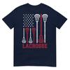 Lacrosse American Flag Lax Unisex Unisex Boys Girls Gifts Tshirt