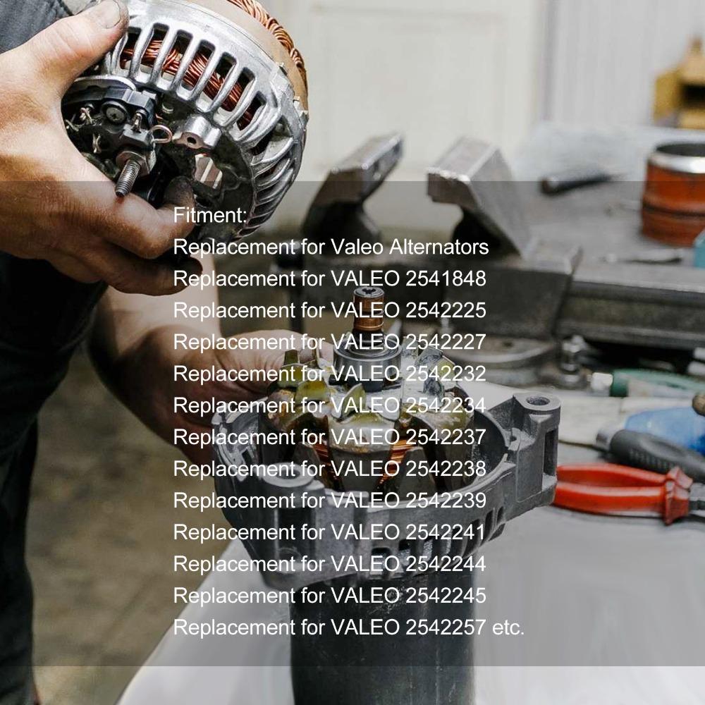 Repair Kit Alternator Slip Ring Brushes Replacement Copper Generator Repair Kit Slip Ring Replacement for Valeo Generator Repair