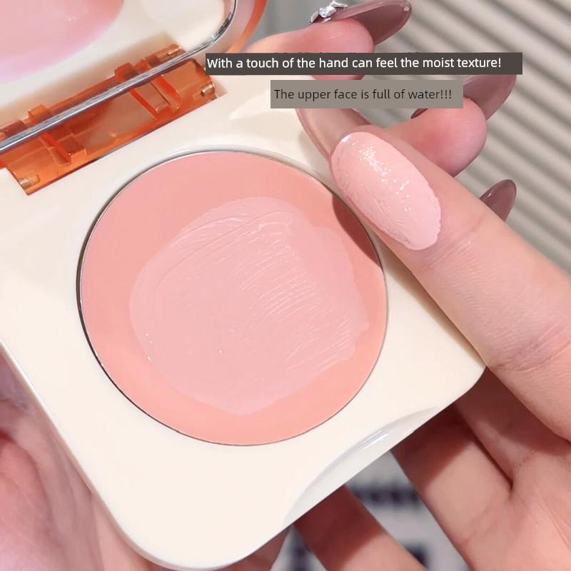 Pink and Tender Is Spring! Moisturizing Blush Cream Silky Texture Korean Series Tender Expansion Shrink Color Brightening Brush