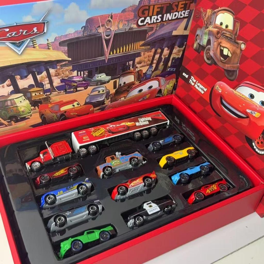 Lightning McQueen & Mater Truck Alloy Car Model Set - Boys Toy Collection Gift