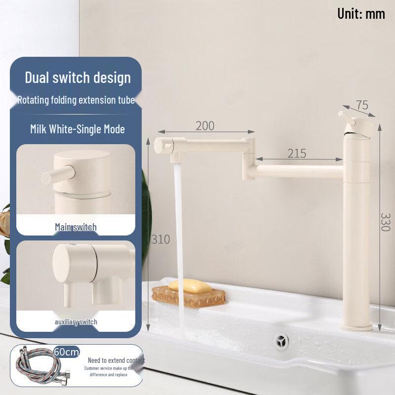 TLXT Kitchen Foldable Hot & Cold Faucet