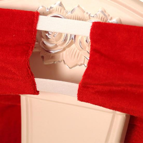Christmas Chair Back Cover Christmas Chair Slipcovers Elf Santa Leg Shape Holidays