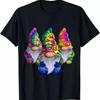 Drei Hippie-Gnome Friedensgnom Lustiges Retro Krawatten-DIY-T-Shirt