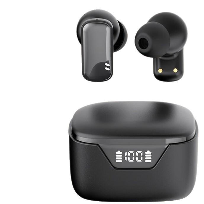 Fones de Ouvido Bluetooth Q92: Bateria Ultralonga, Baixa Latência, Confortável e Portátil, com Visor de Energia.