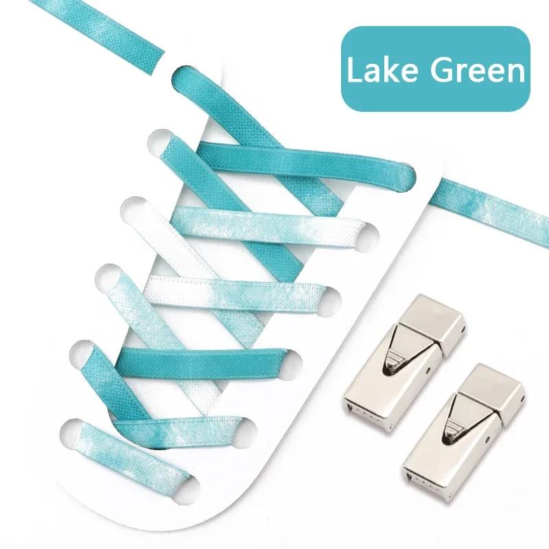 1 Pair Elastic Shoe Laces Rainbow No Tie Shoelaces For Sneaker Men And Women Fashion Leisure Lazy Shoes Lace Rubber Band
