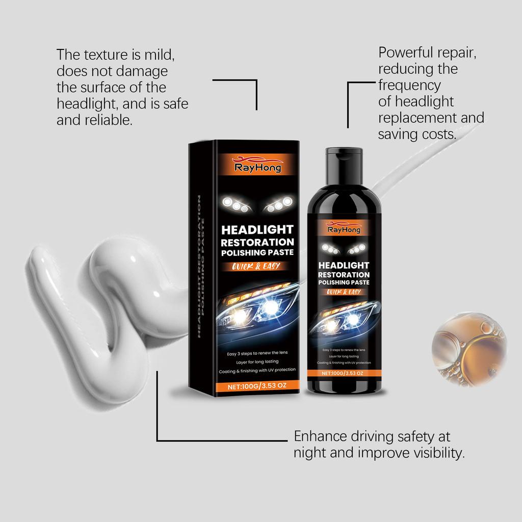 Rayhong Auto Headlight Polishing Paste For Brightening Cleaning And Restoring Clarity