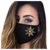 1pc Snowflake Print Adult Fashion Washable Reusable Pollution Cover Face