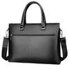 Qipilong Men's Top-Grain Leather Business Briefcase