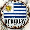 Uruguay Flag Round Metal Sign X Inch D Wall Art Xcm Sun Stars Design Home Garden Decor