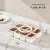 Kitchen Divided Serving Tray Storage Box Portable Sub-format Seasoning Separator Box Fresh-keeping Snack Fruit Food Box New 2025