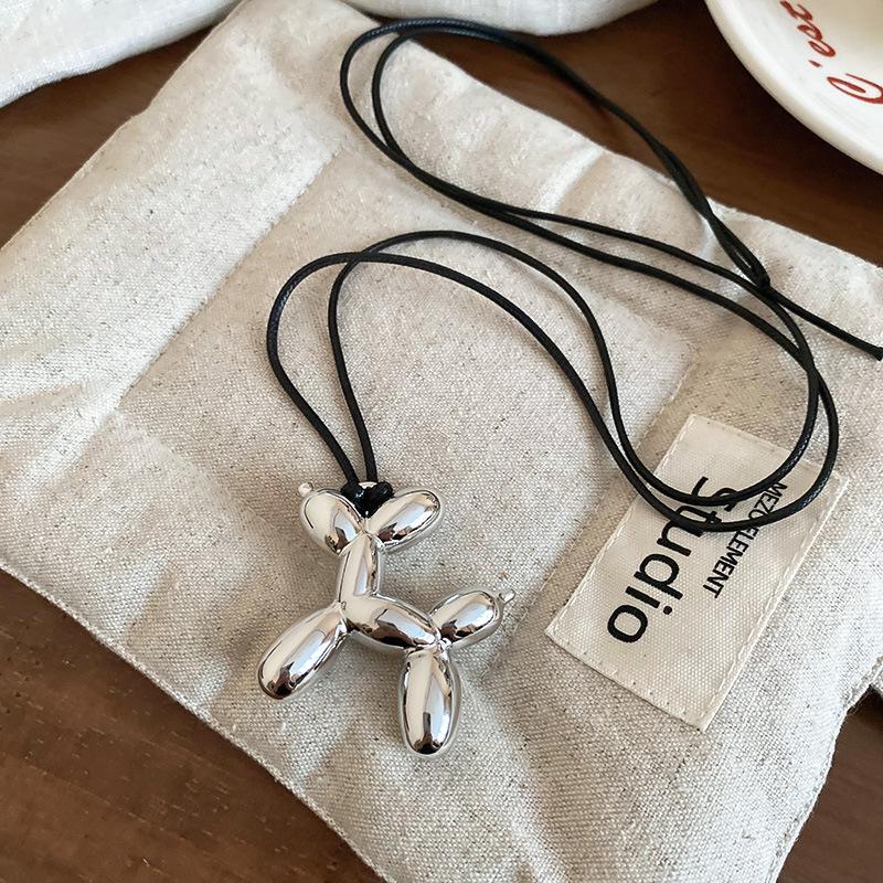 Геометрическое кожаное шнурковое регулируемое ожерелье - Простая мода для женщин