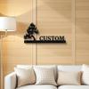 Exquisite Handmade Bonsai Metal House Number Plate, Custom Home Decor Garden Sign
