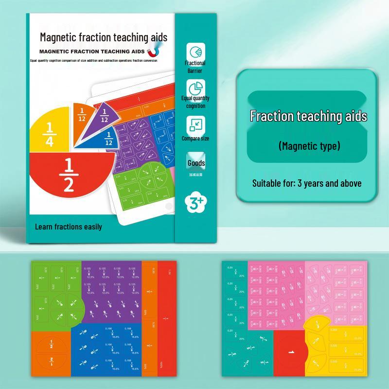 

Магнитный обучающий инструмент по математике для 3-5 классов: Демонстратор сложения и вычитания дробей