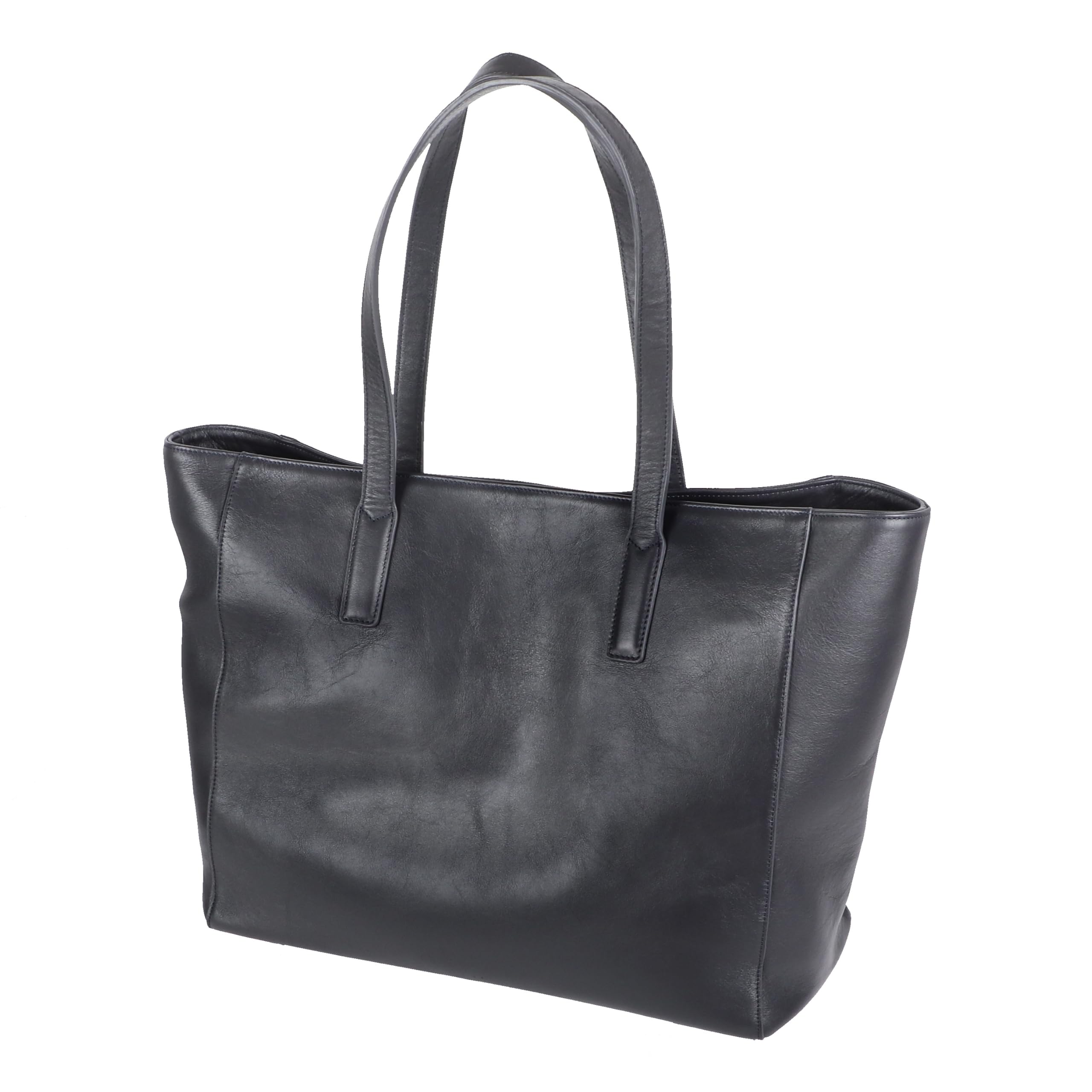 

Проста сумка з натуральної шкіри NP Leather Simple Tote Bag Stylish Boosters Navy [Boosters] Темно-синій