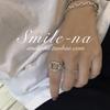 925 Trendy Silver Minimalist Ring With Hollow Circle Design Perfect For Wear Everyday
