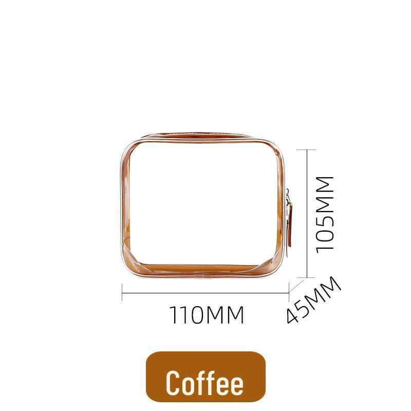 Large Capacity Waterproof Transparent Makeup Bag - Portable Toiletry Organizer for Travel