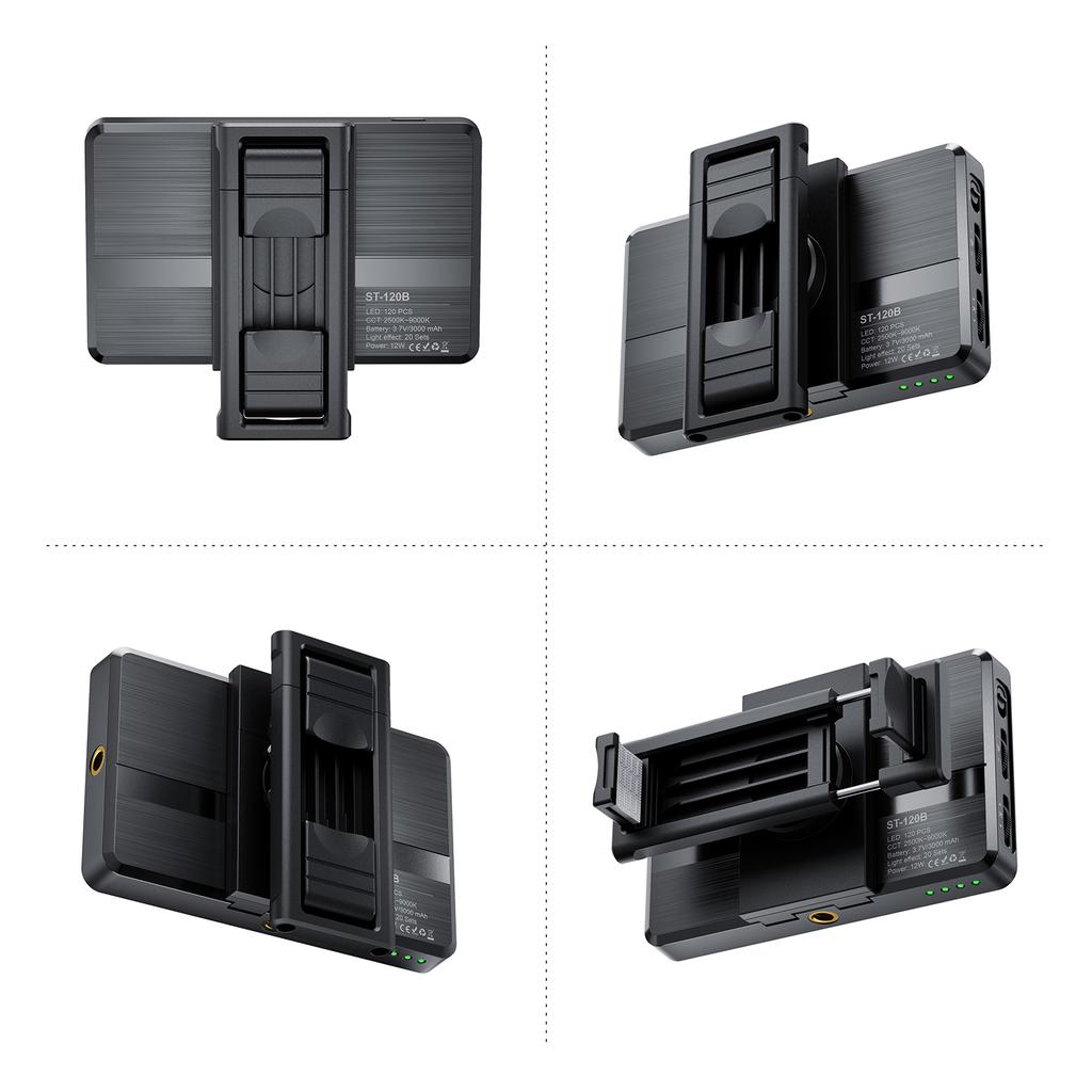 Pocket Clip On LED Video Light Computer Tablet Mobile Phone Video Conference Light 2500K 9000K Dimmable Built In