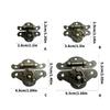Screw Mount Cabinet Hook Hardware Decorative Metal 4 Pc Set for Storage Cabinets and Furniture Front Repair Use