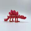 3D Printed Stegosaurus Dinosaur Skeleton Transforming Ornament Figure Gift Craft Toy