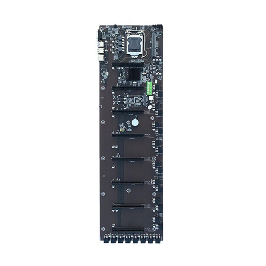 Newest Stable 8GPU Mining Motherboard Support 8 PCI-E+ Video Cards BTC ETH ZEC Mining