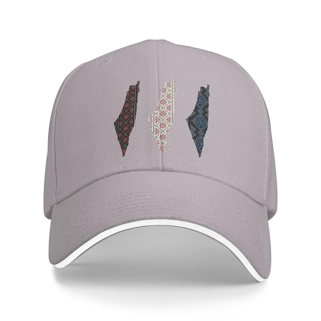 Palestine Map Palestinian Traditional Tatreez Art Baseball Cap Outdoor Gym Sun-Proof Trucker Hat Men Street Style Baseball Caps
