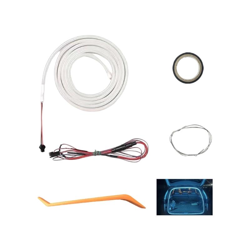 Waterproof LED Light Strips for Vehicle Trunk Flexible Design Easy Plug in Install Universal Fit Enhances Driving Safety