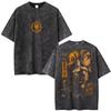 Anime The Seven Deadly Sins Escanor Vintage Washed T Shirt Men's Women Harajuku Fashion Cotton Short Sleeve T-shirts Streetwear