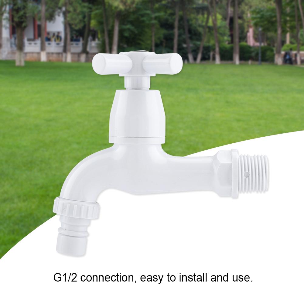 ABS Plastic Washing Machine Faucet Sink Basin Water Tap with Single Spout & Handle G1 2 #4