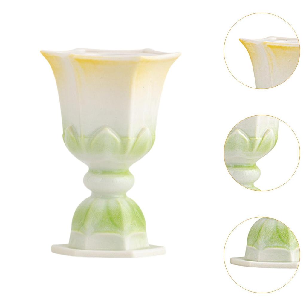Candlestick Holder Lotus Candle Holder Creative Ornament Desktop Candle Stand for Thanksgiving Home Mantel Decoration
