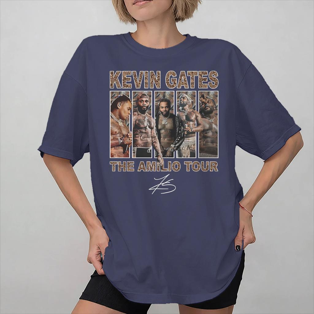 Kevin Gates The Amilio Tour Accessories Unisex T Shirt Pure Cotton Tee Fashion Tshirt Clothing