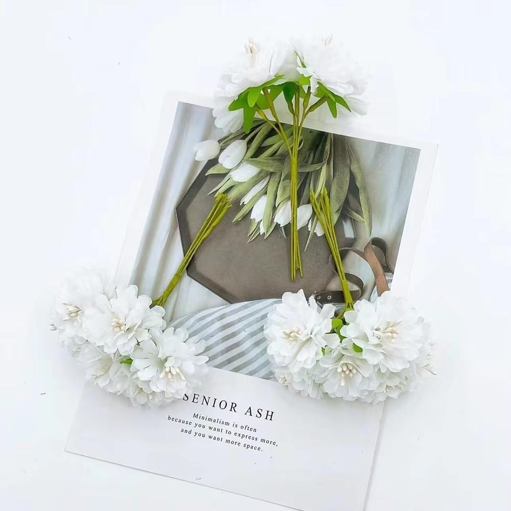 6 Heads Hydrangea Bouquet Small Bundle Artificial Flowers Creative Simulation Flowers Gift Bouquet