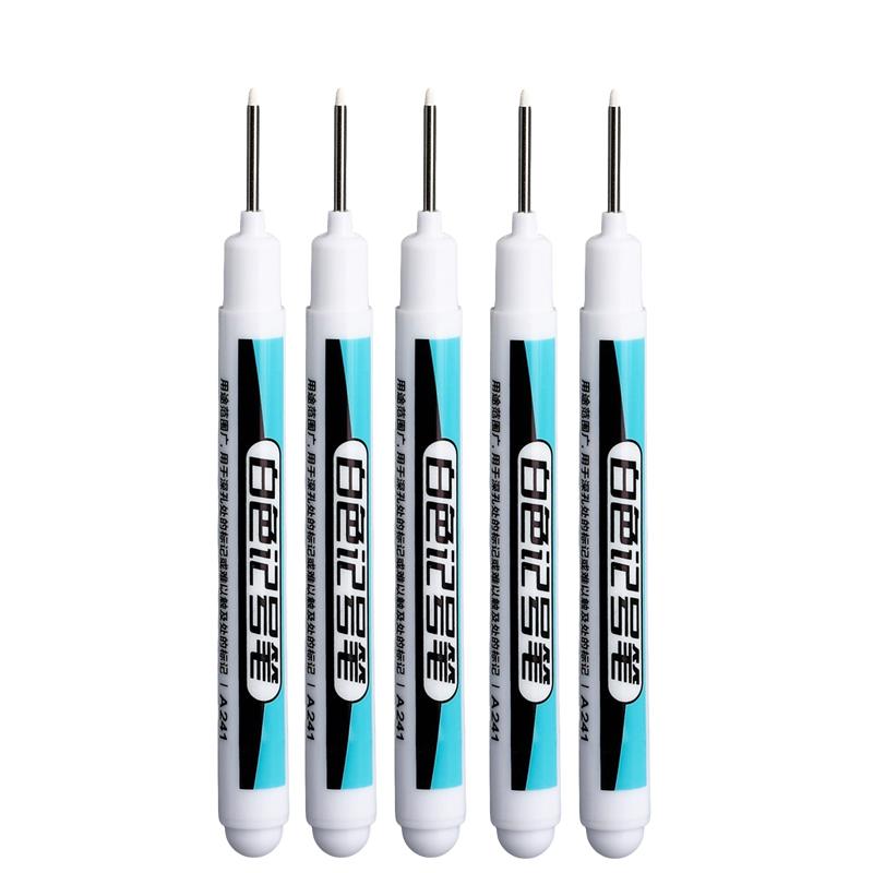 1-20Pcs White Permanent Marker Pens 0.7/1.0/2.5MM Markers Paint Pen For Plastic Leather Glass Stone Metal Art Painting Supplies