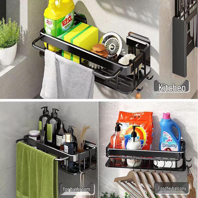 TingLe Wall-Mounted Kitchen Dishcloth & Storage Rack