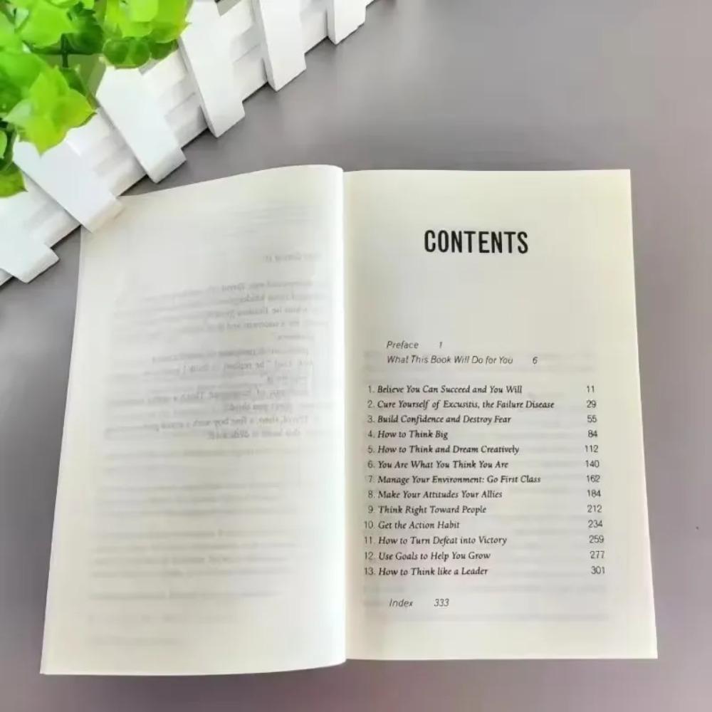 The Magic of Thinking Big David J. Schwartz Bestseller English Paperback Personal Growth Success Self Help Book Free Shipping