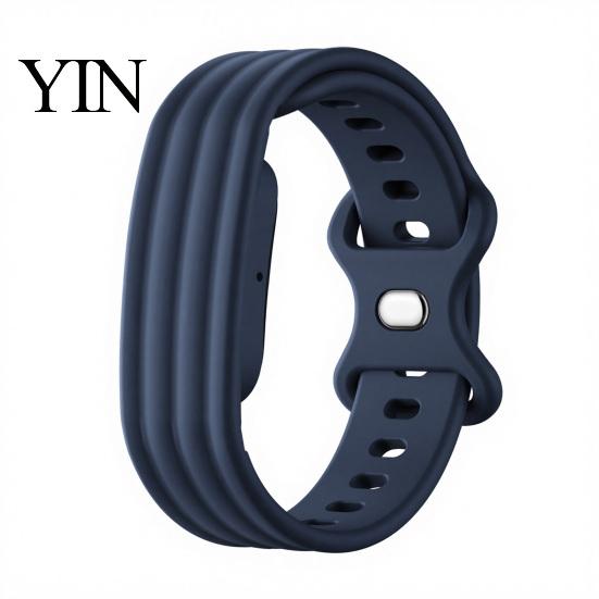 Classic Pin Buckle Strap Silicone Band for Google Fitbit Air, Water Sweat Watch Replacement Resistant Sport Band, Adjustable Fitness Tracker Sports
