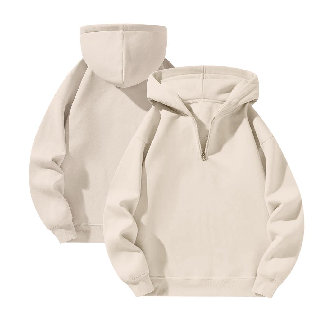 Men'S Lined Sweatshirts Fleece Pullovers Basic Tops Warm Winter Sweatshirts Men'S Oversized Fleece Sweatshirts With Hoodie