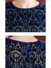 2025 Camicetta Casual Girocollo Manica Lunga in Velluto di Seta Mulberry Burnout 1853