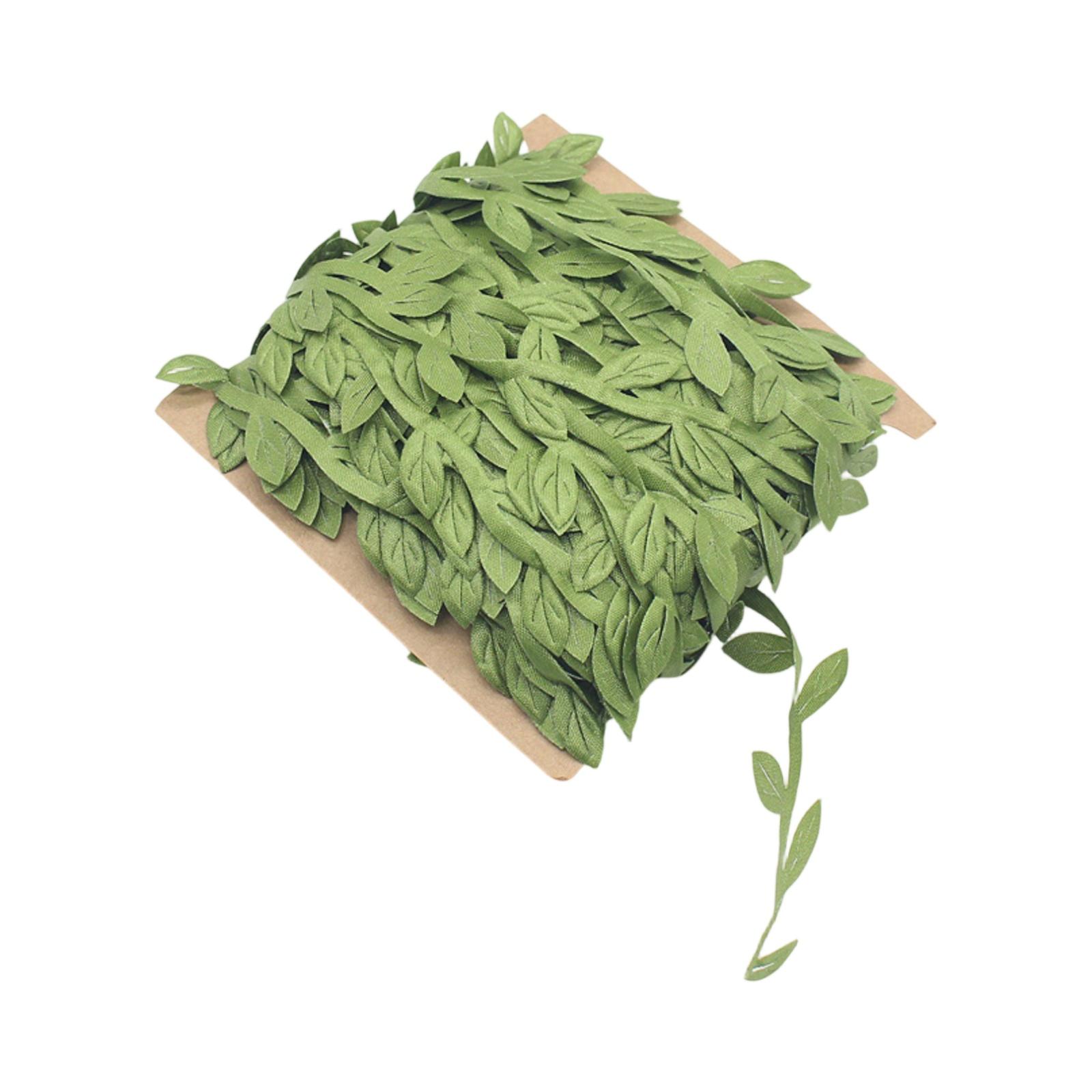 

20 метров шелковой ткани лист украшения аксессуары лист ротанг имитация листьев зелёный