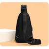 Men's Lychee Pattern Casual Breast Bag