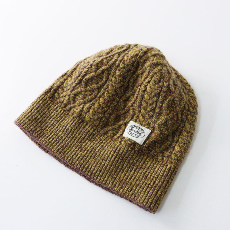 Used Snow Peak Snow Peak Alpaca Mixed Knit Cap Alpacamic Beanie Knit Cap BeigeCable Knit [2400015037936]