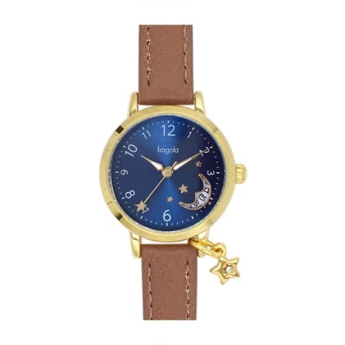 Follow Fragola Moon Date Watch N00423S-1 BR Women's Brown