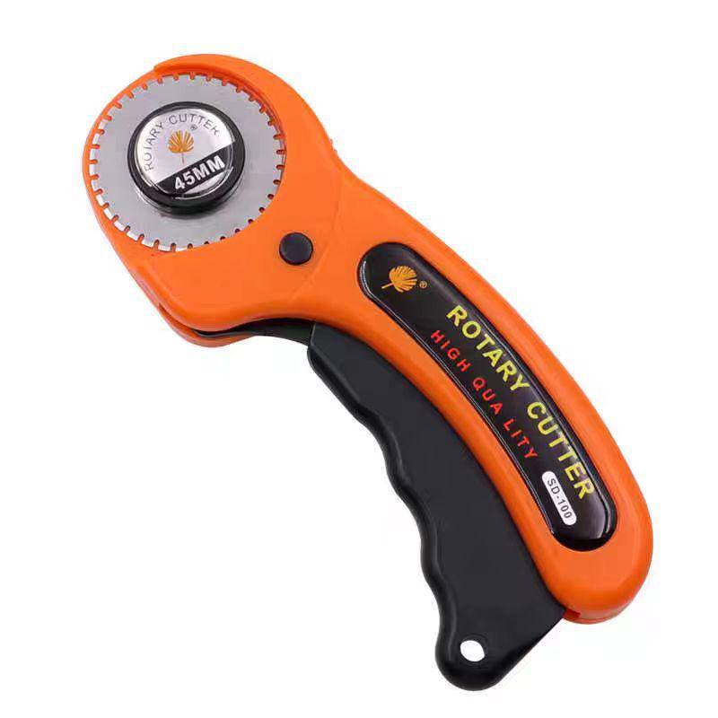 45mm Leather Rotary Cutter: Patchwork Knife & Fabric Cutter with Blades