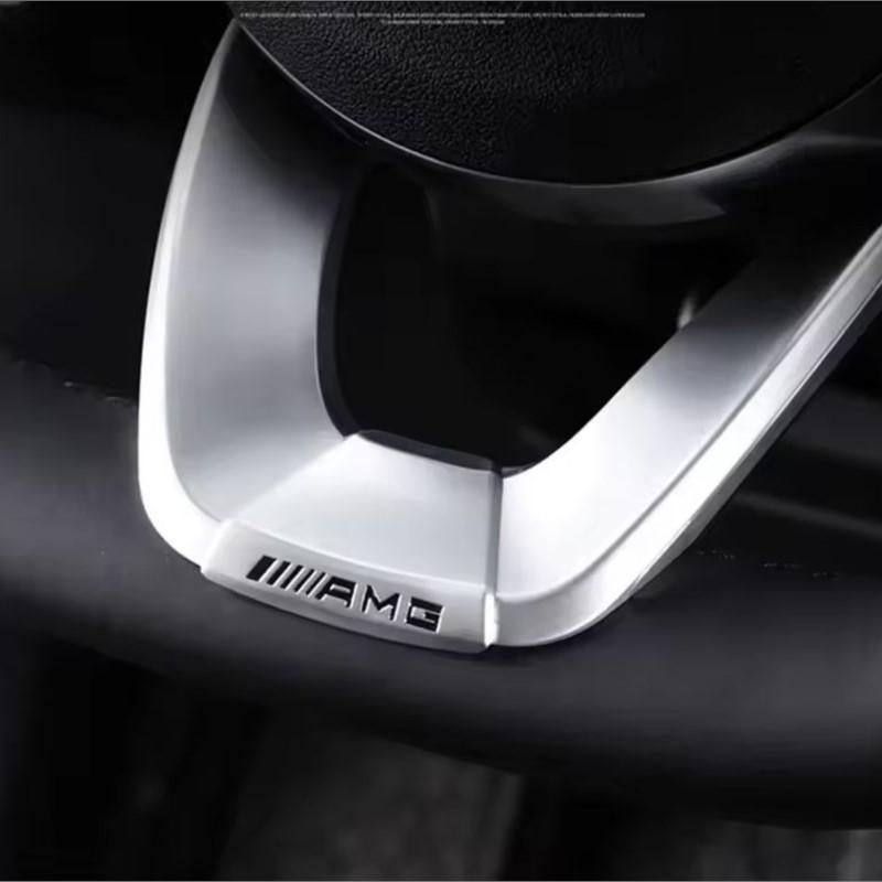 Car Steering Wheel Badge Sticker Auto Interior Accessories For Mercedes Benz AMG A B C E M R G S Class GLA CLA CES CLS SLK GLK