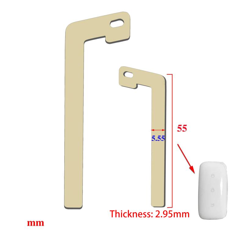 2/4Pcs Replacement Smart Emergency Spare Remote Key Blade For Geely E5 For Geely Star Wish Car Key Blade