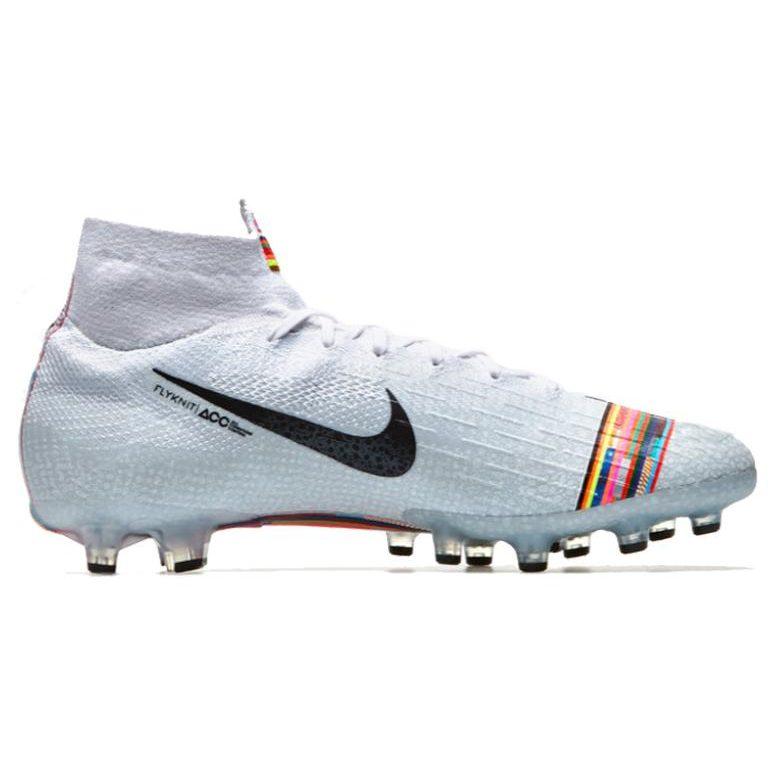 Nike Mercurial Superfly 6 AG Artificial Ground Slip Resistant Abrasion Resistant Soccer Shoes Unisex White AJ3546-109
