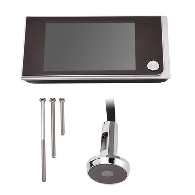 Mini Mirilla Electrónica HD para Exterior Ojo de Gato Visor 3.5in Pantalla LCD a Color Interior Visual 120 grados
